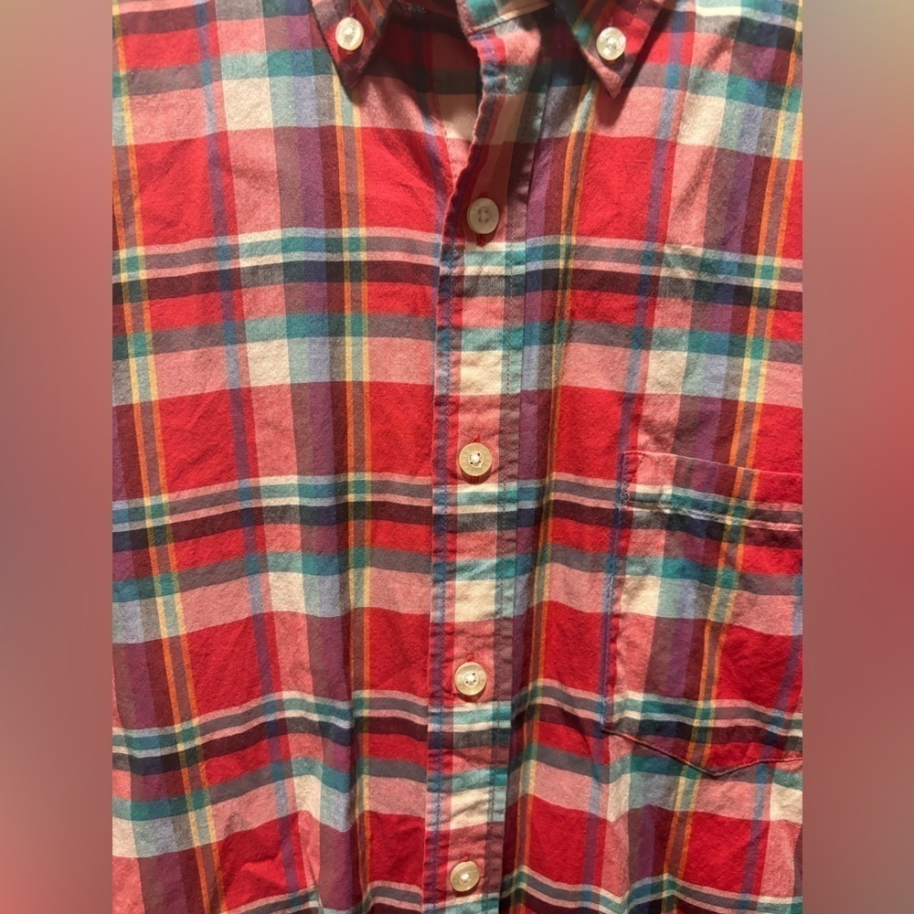 J Crew Summer Plaid Shirts men’s - Picture 3 of 6